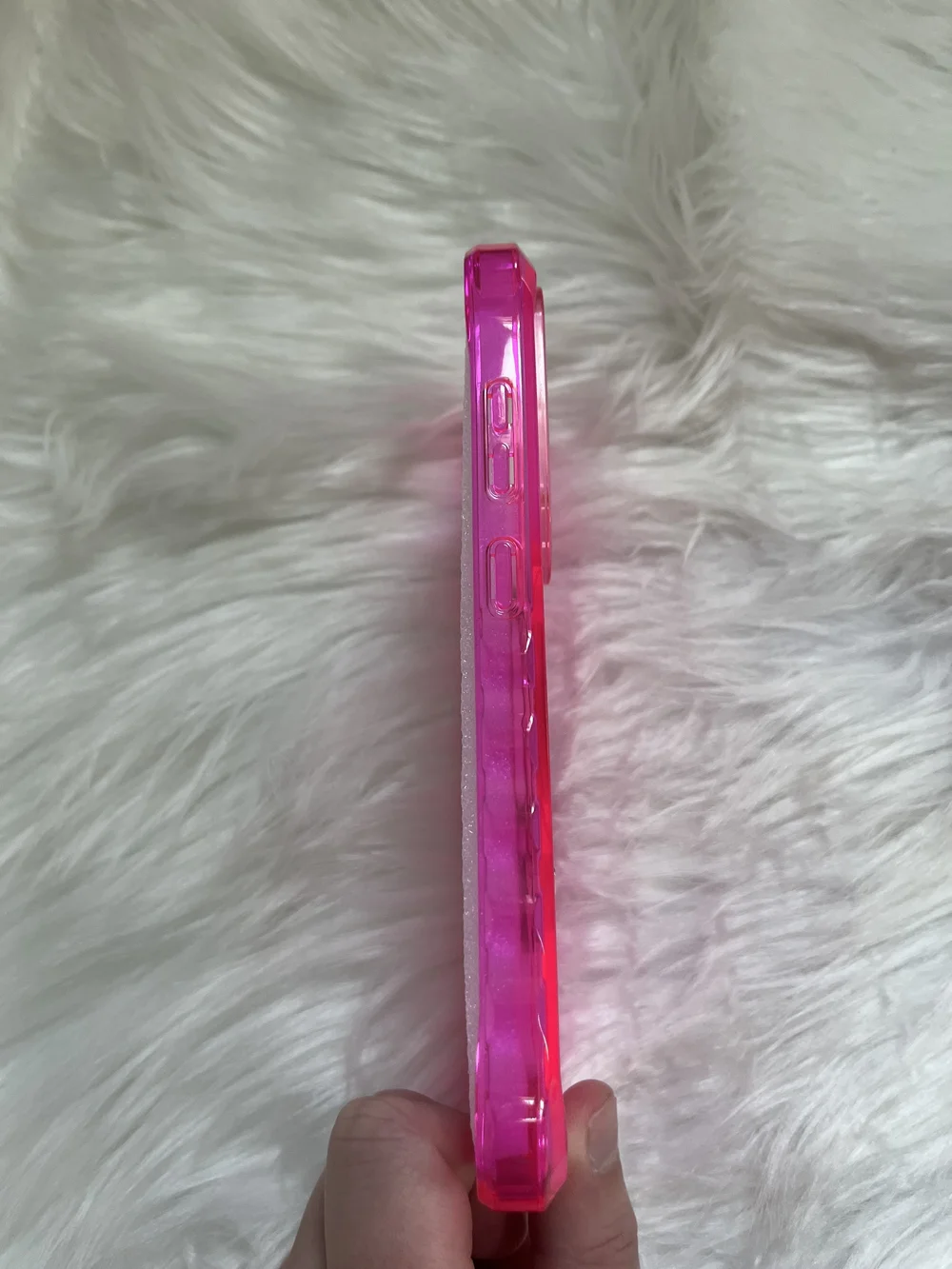 Hot Pink Phone Case with Metal Ring Stand - Fits Galaxy S25 Ultra Phone